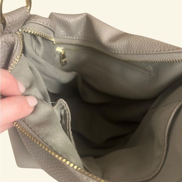 BCBG Paris Black and Tan Tote Bag with matching crossbody purse - Picture 3 of 4